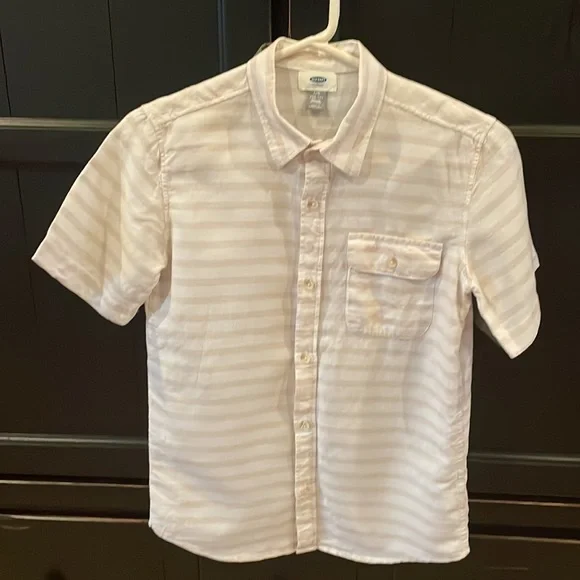 THREE Boys (10/12) Old Navy short sleeved button down shirts - Picture 4 of 7